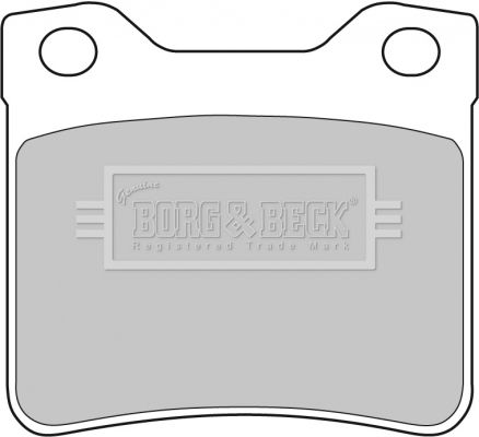 BORG & BECK Комплект тормозных колодок, дисковый тормоз BBP1537